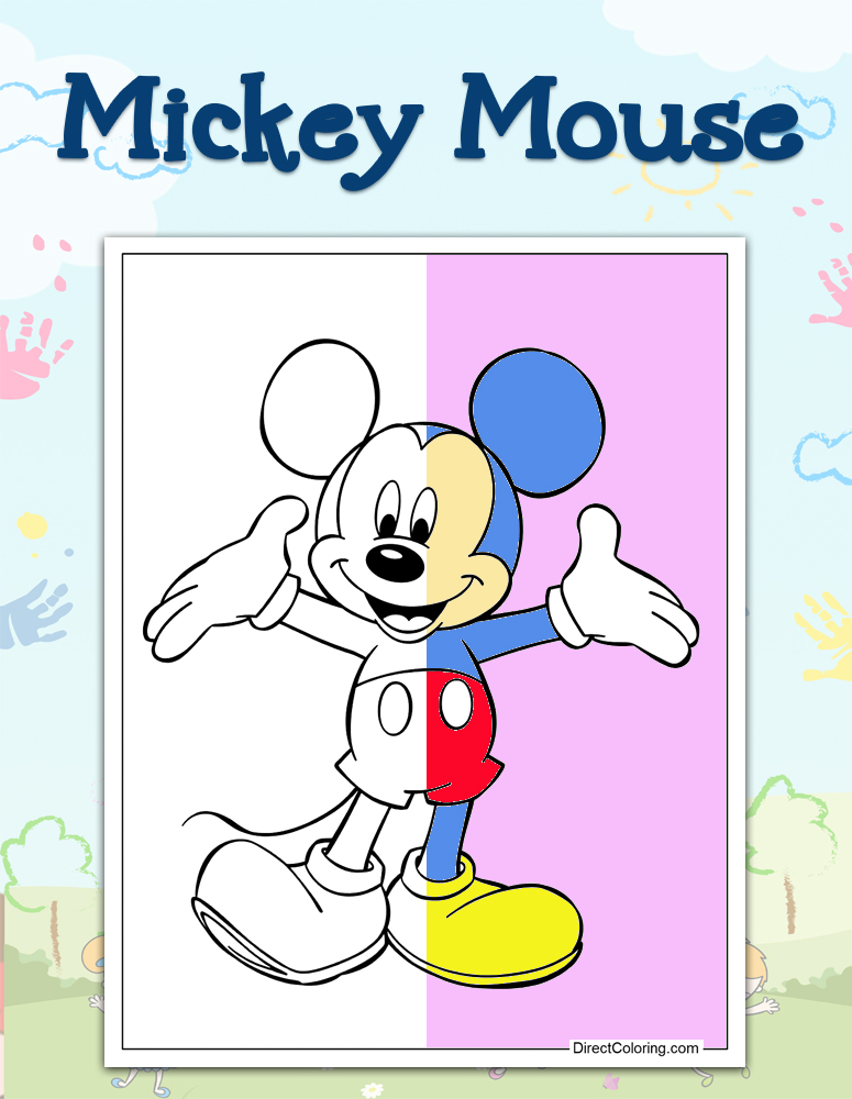 Mickey Mouse Coloring Pages